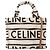 Céline CELINE - Borsa a tracolla Cabas Thais Celine in tela beige e nera