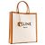 Céline CELINE - Borsa Cabas Large Vertical in tela beige e pelle marrone - vista 2