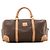 Céline CELINE - Borsa a mano Celine Boston 40 in tela rivestita Macadam e pelle marrone
