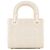 Autre Marque DIOR - Borsa a tracolla Lady Dior mini in pelle cannage écru Bianco - vista 3