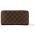 LOUIS VUITTON - Cartera Zippy Illustre Louis Vuitton en toile enduite damier edición limitada Castaño - vista 2
