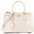 PRADA - Borsa a tracolla Galleria Prada in pelle martellata bianca Bianco