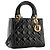 Autre Marque DIOR - Borsa a tracolla Lady Dior Medium in pelle laccata nera Nero - vista 2