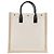 Autre Marque SAINT LAURENT - Borsa shopper Saint Laurent Rive Gauche in tela beige - vista 3