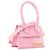 JACQUEMUS - Borsa a tracolla Chiquito Mini Jacquemus in pelle goffrata rosa - vista 2
