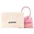 JACQUEMUS - Borsa a tracolla Chiquito Mini Jacquemus in pelle goffrata rosa - vista 7