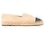 CHANEL - Espadrillas Chanel in pelle e rafia beige e nero (T38) - vista 2