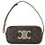 Céline CELINE - Mini Triomphe Schultertasche aus monogrammiertem beschichtetem Canvas Braun