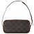 Céline CELINE - Mini Triomphe Schultertasche aus monogrammiertem beschichtetem Canvas Braun - Ansicht 3