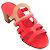 HERMÈS - Mule con tacco Celena Hermès in pelle rosa e marrone (T36,5) - vista 4
