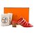 HERMÈS - Mule con tacco Celena Hermès in pelle rosa e marrone (T36,5) - vista 7