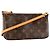 LOUIS VUITTON - Louis Vuitton Accessoire-Tasche aus monogrammiertem beschichtetem Canvas Braun - Ansicht 2