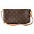 LOUIS VUITTON - Louis Vuitton Accessoire-Tasche aus monogrammiertem beschichtetem Canvas Braun - Ansicht 3