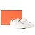 HERMÈS - Sneakers Day Hermes in pelle bianca (T39) Bianco - vista 8