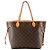 LOUIS VUITTON - Borsa tote Louis Vuitton Neverfull MM in tela monogram coated Marrone - vista 3