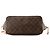 LOUIS VUITTON - Borsa tote Louis Vuitton Neverfull MM in tela monogram coated Marrone - vista 4