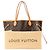 LOUIS VUITTON - Borsa tote Louis Vuitton Neverfull MM in tela monogram coated Marrone - vista 8