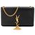 Autre Marque SAINT LAURENT - Borsa a tracolla Kate Pompon Medium Saint Laurent in pelle liscia nera Nero
