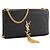 Autre Marque SAINT LAURENT - Borsa a tracolla Kate Pompon Medium Saint Laurent in pelle liscia nera Nero - vista 2