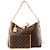 LOUIS VUITTON - Borsa tote CarryAll MM Louis Vuitton in tela monogram coated Marrone
