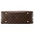 LOUIS VUITTON - Borsa tote CarryAll MM Louis Vuitton in tela monogram coated Marrone - vista 5
