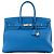 HERMÈS - Borsa a mano Birkin 35 Hermès in pelle togo bleu zellige Blu