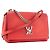 LOUIS VUITTON - Borsa a tracolla Louis Vuitton Lockme II BB in pelle grana rossa Rosso - vista 2