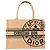 DIOR - Book Tote medium Dior Shopper aus braunem Jutecanvas