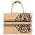 DIOR - Book Tote medium Dior Shopper aus braunem Jutecanvas - Ansicht 3