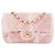 CHANEL - Borsa a tracolla Mini Rectangle Classique/Timeless Chanel in tweed rosa