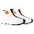 HERMÈS - Sneakers Eclair Hermès in tela bianca e arancione (T37) Bianco