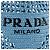 PRADA - Borsa tote in crochet Prada in rafia blu - vista 4