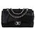 CHANEL - Borsa a tracolla Classique/Timeless Jumbo Chanel in patchwork nero edizione limitata