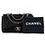 CHANEL - Borsa a tracolla Classique/Timeless Jumbo Chanel in patchwork nero edizione limitata - vista 8