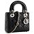 Autre Marque DIOR - Borsa a tracolla Lady Dior mini in pelle cannage nera Nero - vista 2