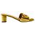 Autre Marque DIOR - Sandali con tacco CD Dior in velluto dorato (T38) D'oro - vista 2