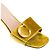 Autre Marque DIOR - Sandali con tacco CD Dior in velluto dorato (T38) D'oro - vista 4