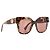FENDI - Occhiali da sole Fendi in metallo dorato e acetato monogrammato marrone