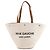 Autre Marque SAINT LAURENT - Borsa Saint Laurent Cabas Rive Gauche in tela beige e pelle marrone Metallico