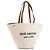 Autre Marque SAINT LAURENT - Borsa Saint Laurent Cabas Rive Gauche in tela beige e pelle marrone Metallico - vista 2