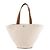Autre Marque SAINT LAURENT - Borsa Saint Laurent Cabas Rive Gauche in tela beige e pelle marrone Metallico - vista 3