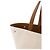 Autre Marque SAINT LAURENT - Borsa Saint Laurent Cabas Rive Gauche in tela beige e pelle marrone Metallico - vista 6