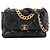 CHANEL - Borsa a tracolla Chanel 19 in pelle nera Nero