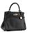 HERMÈS - Borsa a tracolla Hermès Kelly 25 in pelle di vitello swift nera HSS Nero - vista 2