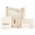 Autre Marque SAINT LAURENT - Saint Laurent Jamie Pochon Schultertasche aus beigem Glattleder - Ansicht 8