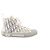 Autre Marque DIOR - Sneakers B23 Dior in toile oblique bianca e grigia (T40) Grigio - vista 2