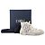 Autre Marque DIOR - Sneakers B23 Dior in toile oblique bianca e grigia (T40) Grigio - vista 6