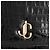 JIMMY CHOO - Borsa a tracolla Palace Jimmy Choo in pelle goffrata nera Nero - vista 5