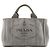 PRADA - Bolso Tote Prada Canapa PM en denim gris