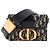 Autre Marque DIOR - Borsa a tracolla 30 Montaigne Box Dior in tela e pelle blu navy
